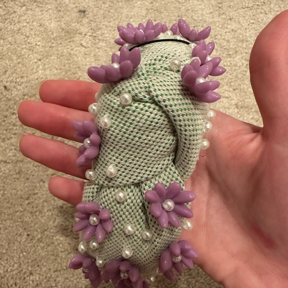 lele sadoughi "petunia embellished knot headband NWT - Picture 3 of 5